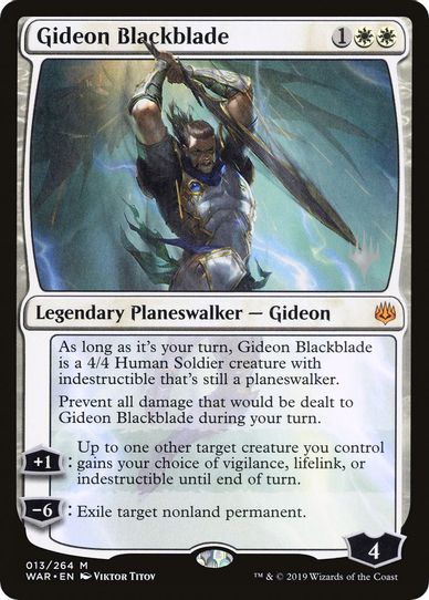 Gideon Blackblade (13) [Promo Pack: Throne of Eldraine]