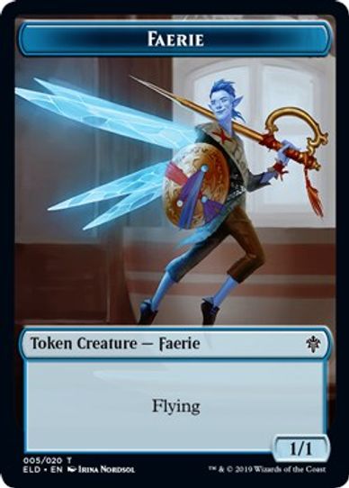 Faerie // Food Double-sided Token [Throne of Eldraine]