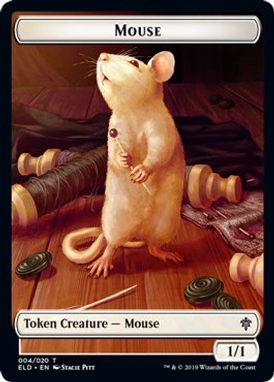 Mouse // Food Double-sided Token [Throne of Eldraine]