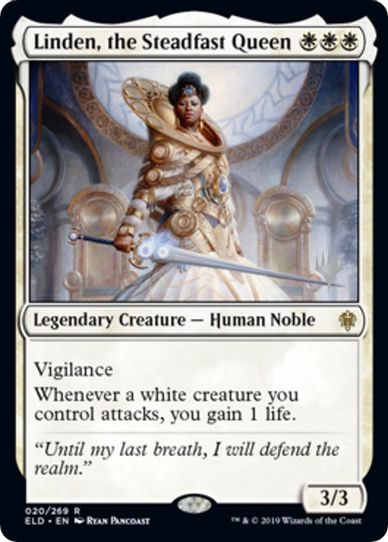 Linden, the Steadfast Queen (20) [Promo Pack: Throne of Eldraine]