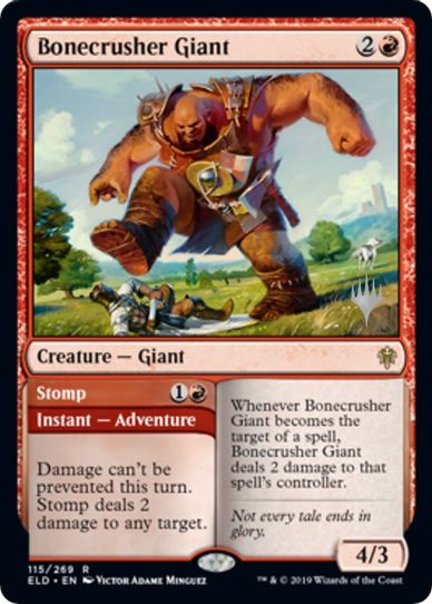 Bonecrusher Giant (115) [Promo Pack: Throne of Eldraine]