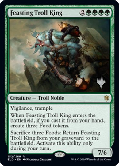 Feasting Troll King (152) [Promo Pack: Throne of Eldraine]