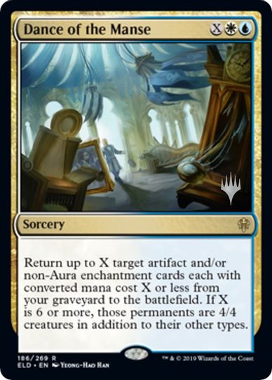 Dance of the Manse (186) [Promo Pack: Throne of Eldraine]