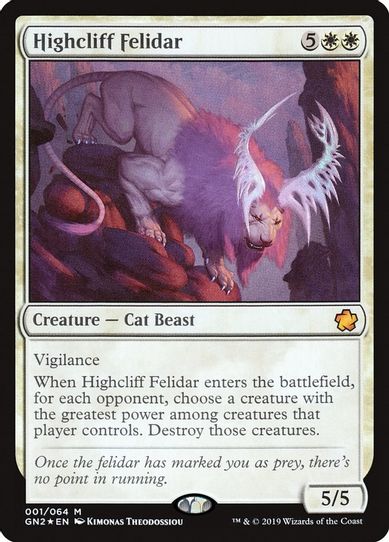 Highcliff Felidar (1) [Magic Game Night 2019]