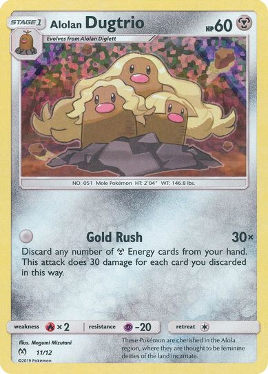 Alolan Dugtrio (11/12) [McDonalds Promos 2019]