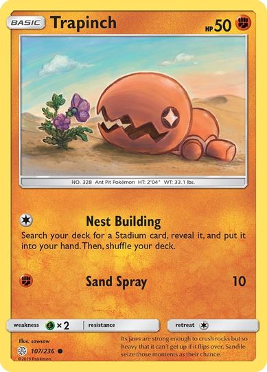 Trapinch - 107/236 (107/236) [Sun & Moon: Cosmic Eclipse]