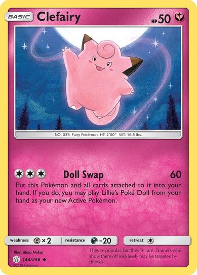 Clefairy (144/236 ) [Sun & Moon: Cosmic Eclipse]