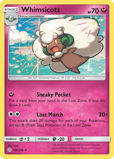 Whimsicott (148/236 ) [Sun & Moon: Cosmic Eclipse]