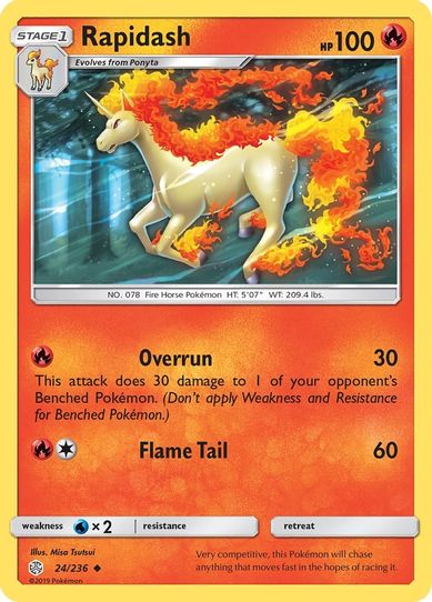 Rapidash (24/236 ) [Sun & Moon: Cosmic Eclipse]