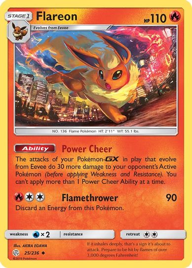 Flareon (25/236 ) [Sun & Moon: Cosmic Eclipse]