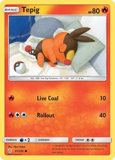 Tepig (31/236 ) [Sun & Moon: Cosmic Eclipse]