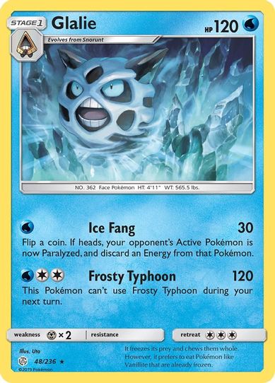 Glalie (48/236 ) [Sun & Moon: Cosmic Eclipse]