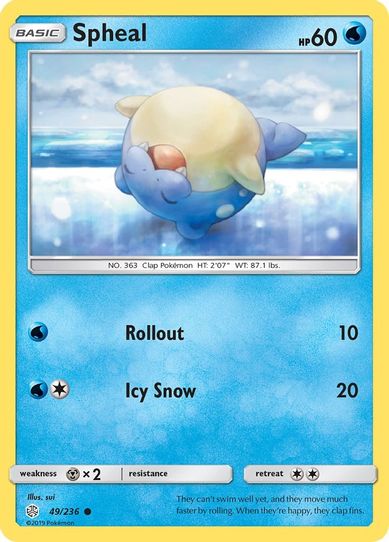 Spheal (49/236 ) [Sun & Moon: Cosmic Eclipse]