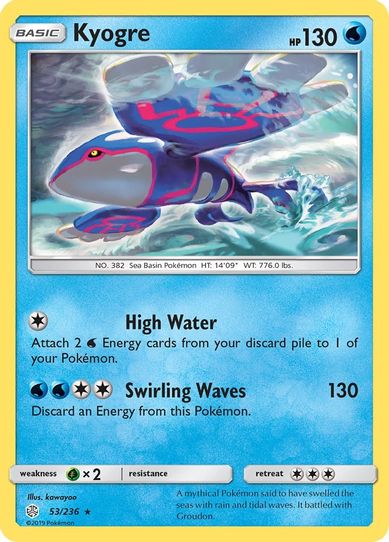 Kyogre (53/236 ) [Sun & Moon: Cosmic Eclipse]