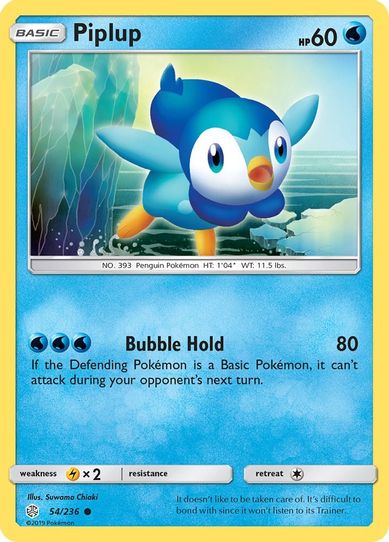 Piplup (54/236 ) [Sun & Moon: Cosmic Eclipse]
