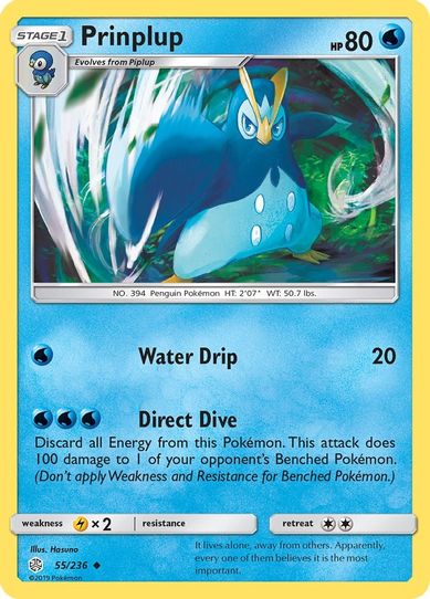 Prinplup (55/236 ) [Sun & Moon: Cosmic Eclipse]