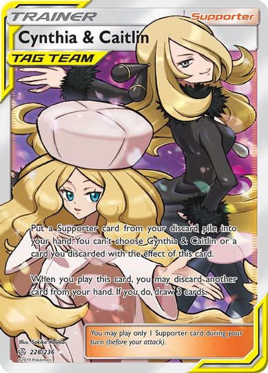Cynthia & Caitlin (Full Art) (228/236) [Sun & Moon: Cosmic Eclipse]