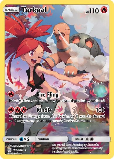 Torkoal (Secret) (237/236) [Sun & Moon: Cosmic Eclipse]