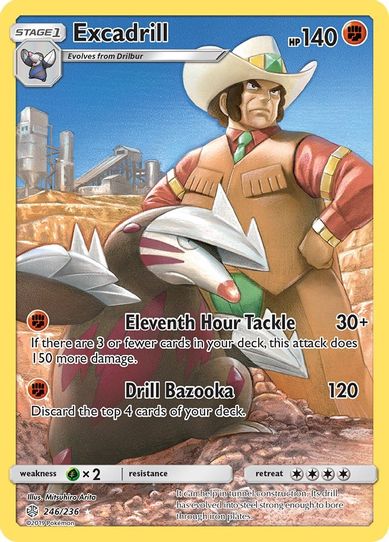 Excadrill (Secret) (246/236) [Sun & Moon: Cosmic Eclipse]
