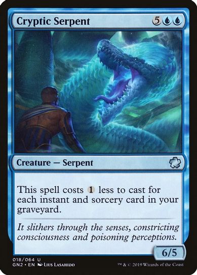 Cryptic Serpent (18) [Magic Game Night 2019]