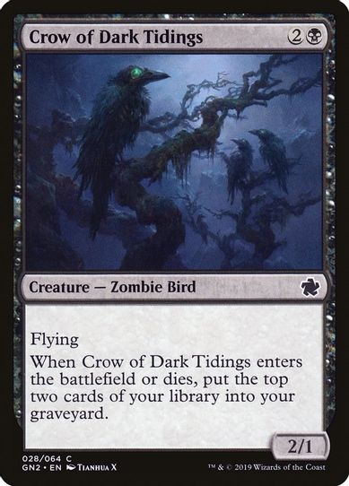 Crow of Dark Tidings (28) [Magic Game Night 2019]
