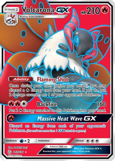 Volcarona GX (Full Art) (213/236) [Sun & Moon: Cosmic Eclipse]