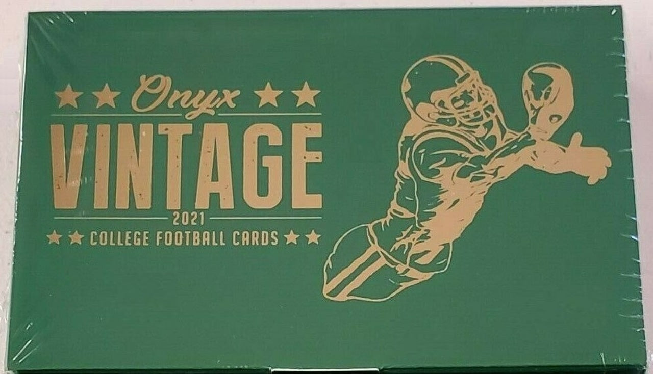 2021 Onyx Vintage Collection College Football Hobby Boxes (2 Autos per Box)