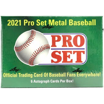 2021 Leaf Pro Set Metal Baseball Hobby Box