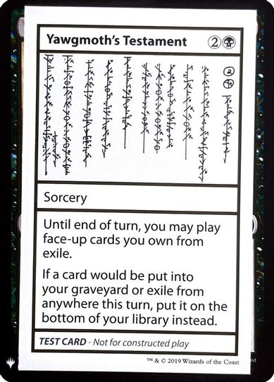 Yawgmoth's Testament [Mystery Booster: Convention Edition Exclusives]