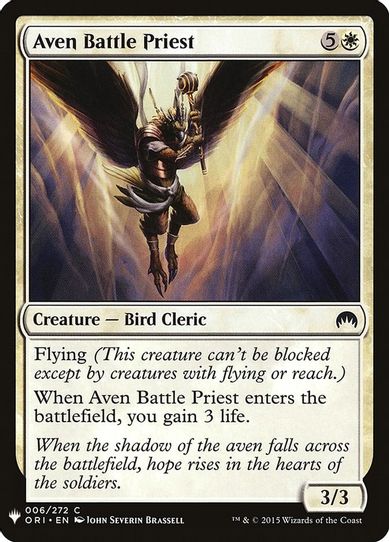 Aven Battle Priest (6) [Mystery Booster Cards]