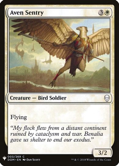 Aven Sentry (3) [Mystery Booster Cards]