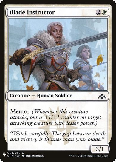 Blade Instructor (1) [Mystery Booster Cards]
