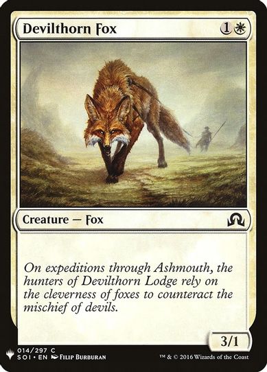 Devilthorn Fox (14) [Mystery Booster Cards]