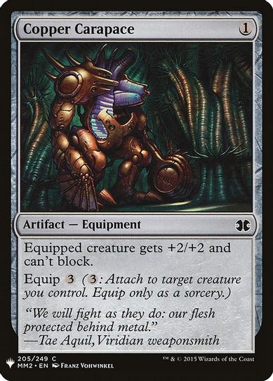 Copper Carapace (205) [Mystery Booster Cards]
