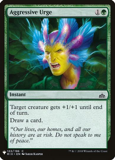 Aggressive Urge (122) [Mystery Booster Cards]