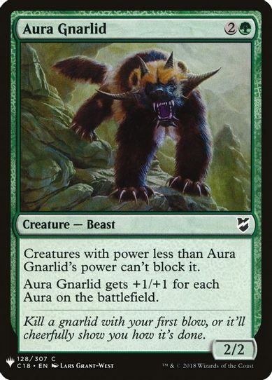 Aura Gnarlid (128) [Mystery Booster Cards]