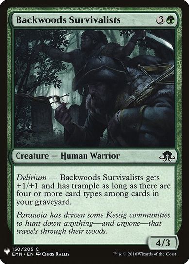 Backwoods Survivalists (150) [Mystery Booster Cards]