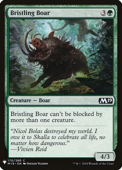 Bristling Boar (170) [Mystery Booster Cards]