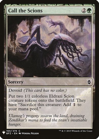 Call the Scions (164) [Mystery Booster Cards]