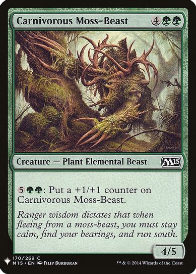 Carnivorous Moss-Beast (170) [Mystery Booster Cards]