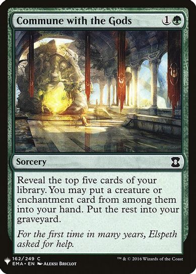 Commune with the Gods (162) [Mystery Booster Cards]