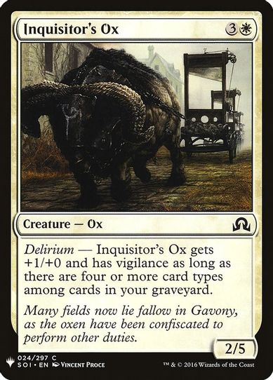 Inquisitor's Ox (24) [Mystery Booster Cards]