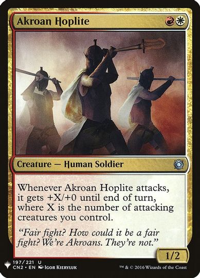 Akroan Hoplite (197) [Mystery Booster Cards]