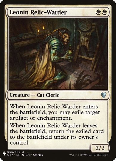 Leonin Relic-Warder (65) [Mystery Booster Cards]