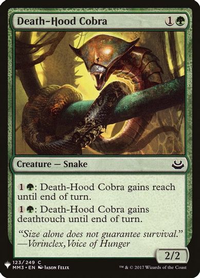 Death-Hood Cobra (123) [Mystery Booster Cards]