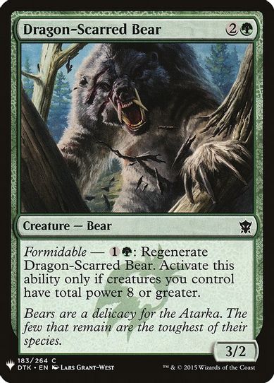 Dragon-Scarred Bear (183) [Mystery Booster Cards]