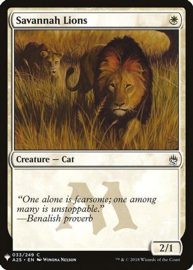 Savannah Lions (33) [Mystery Booster Cards]