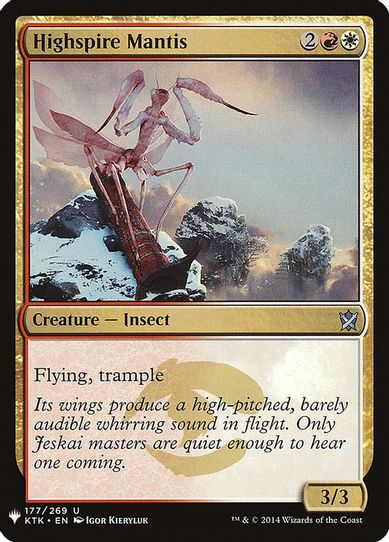 Highspire Mantis (177) [Mystery Booster Cards]