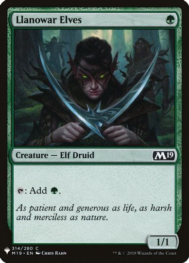 Llanowar Elves (314) [Mystery Booster Cards]