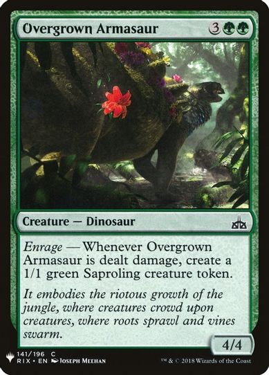 Overgrown Armasaur (141) [Mystery Booster Cards]